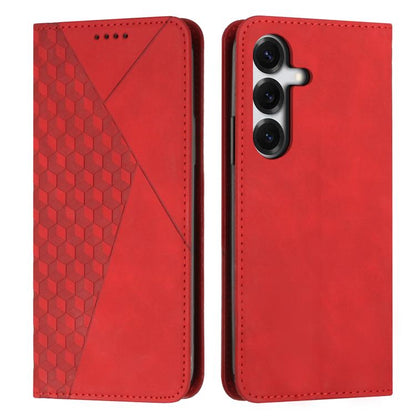 Diamond Splicing Skin Feel Magnetic Leather Phone Case, For Samsung Galaxy S26+ 5G, For Samsung Galaxy S26 Ultra 5G, For Samsung Galaxy S26 5G, For Samsung Galaxy S25 FE 5G