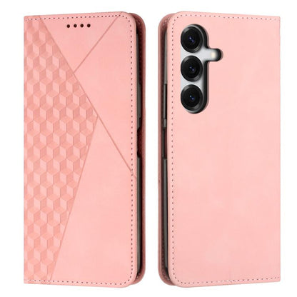 Diamond Splicing Skin Feel Magnetic Leather Phone Case, For Samsung Galaxy S26+ 5G, For Samsung Galaxy S26 Ultra 5G, For Samsung Galaxy S26 5G, For Samsung Galaxy S25 FE 5G