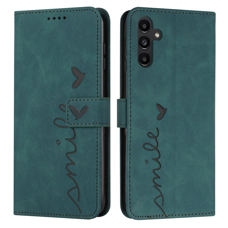 Skin Feel Heart Embossed Leather Phone Case with Long Lanyard, For Samsung Galaxy S25 FE 5G, For Samsung Galaxy S25 Edge 5G, For Samsung Galaxy S25 / S24 5G, For Samsung Galaxy S25+ / S24+ 5G