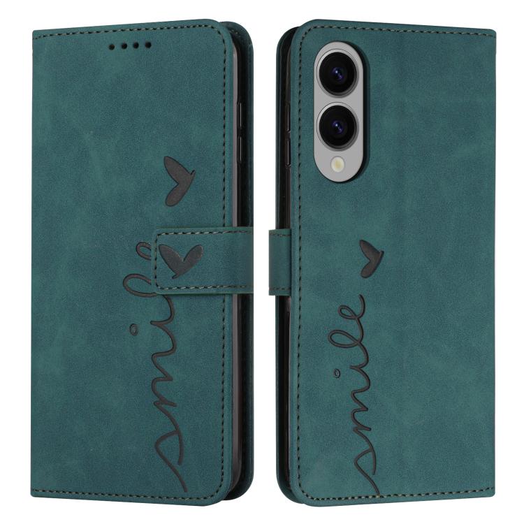 Skin Feel Heart Embossed Leather Phone Case with Long Lanyard, For Samsung Galaxy S25 Edge 5G, For Samsung Galaxy S25 / S24 5G, For Samsung Galaxy S25+ / S24+ 5G, For Samsung Galaxy S25 Ultra 5G