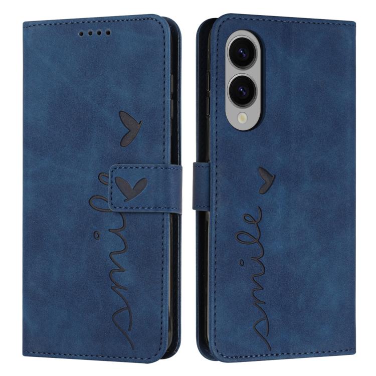 Skin Feel Heart Embossed Leather Phone Case with Long Lanyard, For Samsung Galaxy S25 FE 5G, For Samsung Galaxy S25 Edge 5G, For Samsung Galaxy S25 / S24 5G, For Samsung Galaxy S25+ / S24+ 5G
