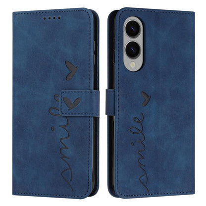 Skin Feel Heart Embossed Leather Phone Case with Long Lanyard, For Samsung Galaxy S25 FE 5G, For Samsung Galaxy S25 Edge 5G, For Samsung Galaxy S25 / S24 5G, For Samsung Galaxy S25+ / S24+ 5G