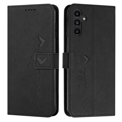Skin Feel Heart Embossed Leather Phone Case with Long Lanyard, For Samsung Galaxy S25 FE 5G, For Samsung Galaxy S25 Edge 5G, For Samsung Galaxy S25 / S24 5G, For Samsung Galaxy S25+ / S24+ 5G