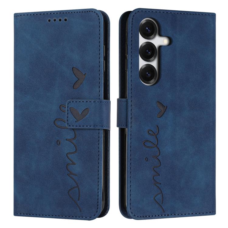 Skin Feel Heart Embossed Leather Phone Case with Long Lanyard, For Galaxy S26 FE 5G, For Samsung Galaxy S26+ 5G, For Samsung Galaxy S26 Ultra 5G, For Samsung Galaxy S26 5G