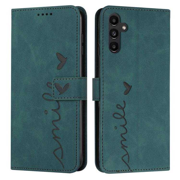Skin Feel Heart Embossed Leather Phone Case with Long Lanyard, For Galaxy S26 FE 5G, For Samsung Galaxy S26+ 5G, For Samsung Galaxy S26 Ultra 5G, For Samsung Galaxy S26 5G