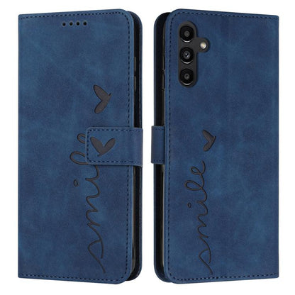 Skin Feel Heart Embossed Leather Phone Case with Long Lanyard, For Galaxy S26 FE 5G, For Samsung Galaxy S26+ 5G, For Samsung Galaxy S26 Ultra 5G, For Samsung Galaxy S26 5G