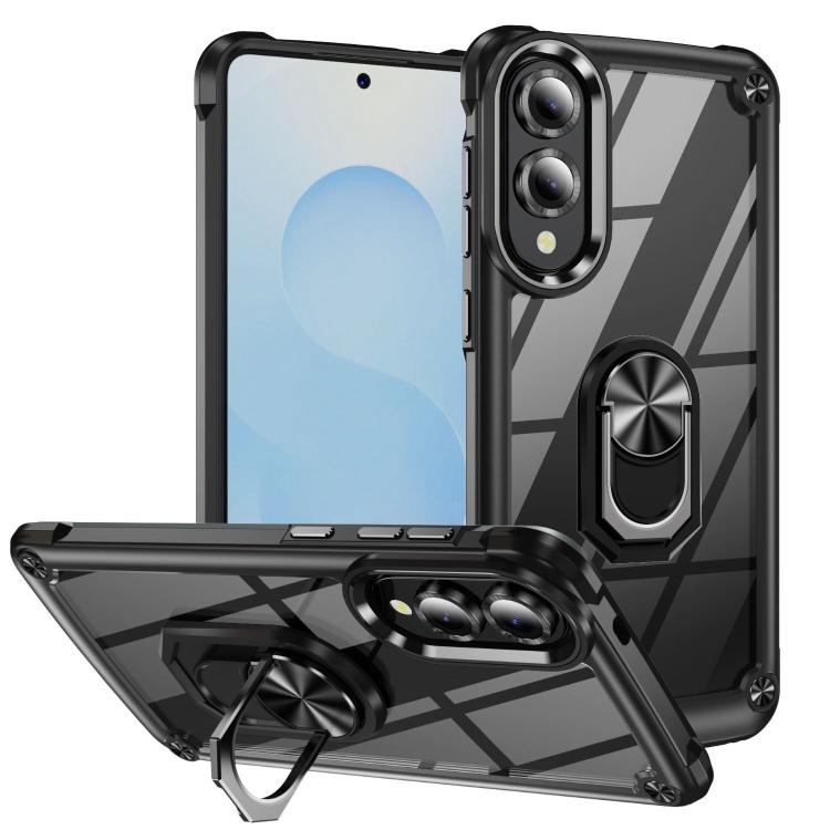 TPU + PC Lens Protection Phone Case with Ring Holder, For Samsung Galaxy S26+ 5G, For Samsung Galaxy S26 Ultra 5G, For Samsung Galaxy S26 5G, For Samsung Galaxy S25 FE 5G, For Samsung Galaxy S25 Edge 5G, For Samsung Galaxy S25 5G