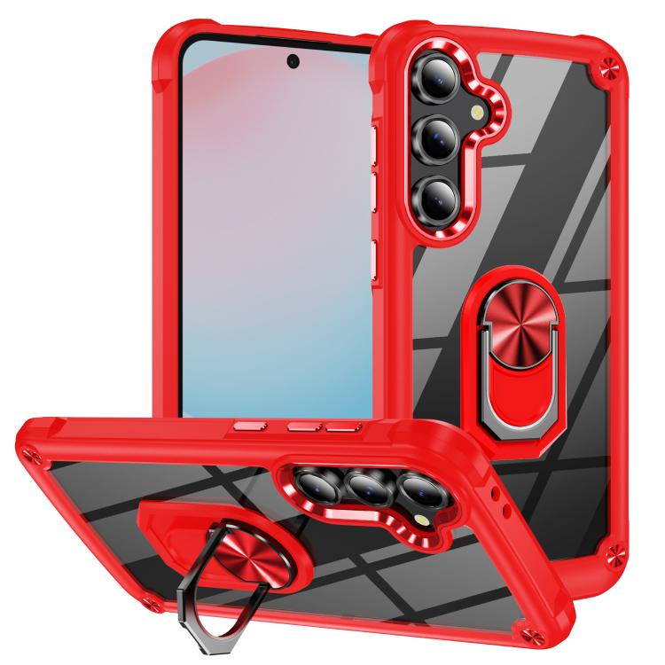 TPU + PC Lens Protection Phone Case with Ring Holder, For Samsung Galaxy S26+ 5G, For Samsung Galaxy S26 Ultra 5G, For Samsung Galaxy S26 5G, For Samsung Galaxy S25 FE 5G, For Samsung Galaxy S25 Edge 5G, For Samsung Galaxy S25 5G