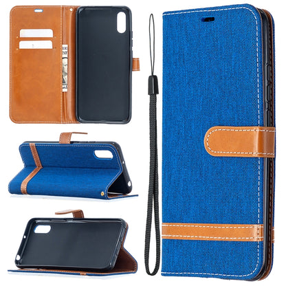 Color Matching Denim Texture Horizontal Flip Leather Case with Holder & Card Slots & Wallet & Lanyard, For Xiaomi Redmi 9A, For Xiaomi Redmi 9C