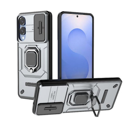 Sliding Camshield TPU + PC Shockproof Phone Case with Holder, For Samsung Galaxy S26+ 5G, For Samsung Galaxy S26 Ultra 5G, For Samsung Galaxy S25 Edge 5G, For Samsung Galaxy S25 5G