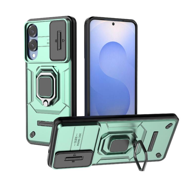 Sliding Camshield TPU + PC Shockproof Phone Case with Holder, For Samsung Galaxy S26+ 5G, For Samsung Galaxy S26 Ultra 5G, For Samsung Galaxy S25 Edge 5G, For Samsung Galaxy S25 5G