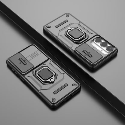 Sliding Camshield TPU + PC Shockproof Phone Case with Holder, For Samsung Galaxy S26+ 5G, For Samsung Galaxy S26 Ultra 5G, For Samsung Galaxy S25 Edge 5G, For Samsung Galaxy S25 5G