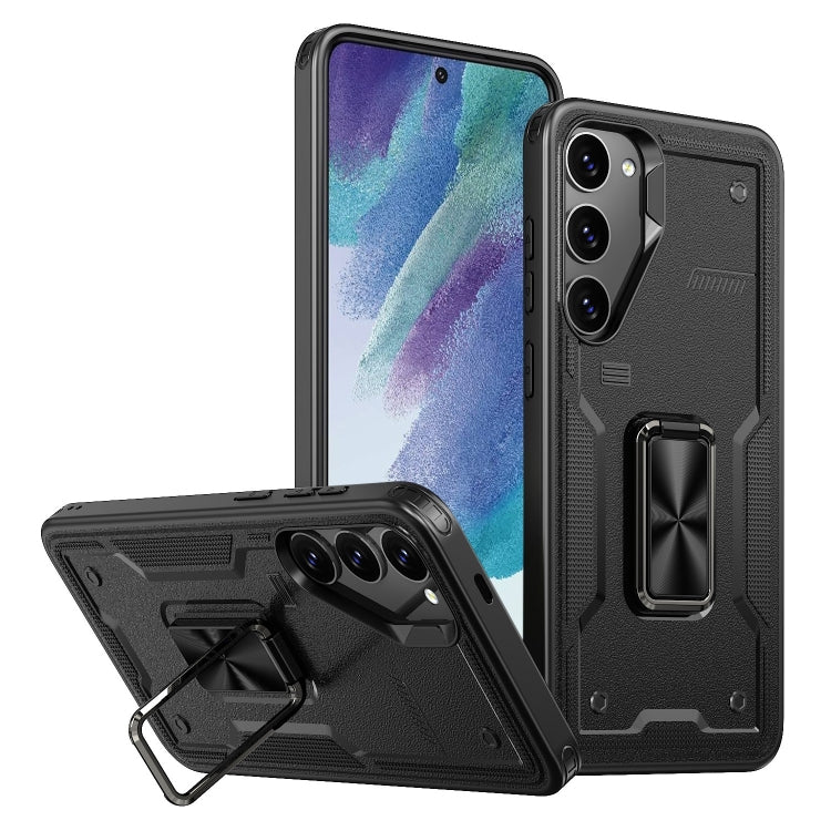 Ring Holder PC Hybrid TPU Phone Case, For Samsung Galaxy S22 5G, For Samsung Galaxy S21 5G