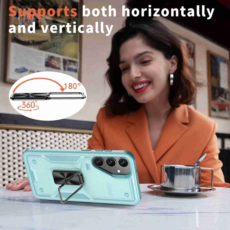 Ring Holder PC Hybrid TPU Phone Case, For Samsung Galaxy S22 5G, For Samsung Galaxy S21 5G