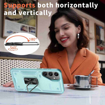 Ring Holder PC Hybrid TPU Phone Case, For Samsung Galaxy S22 5G, For Samsung Galaxy S21 5G