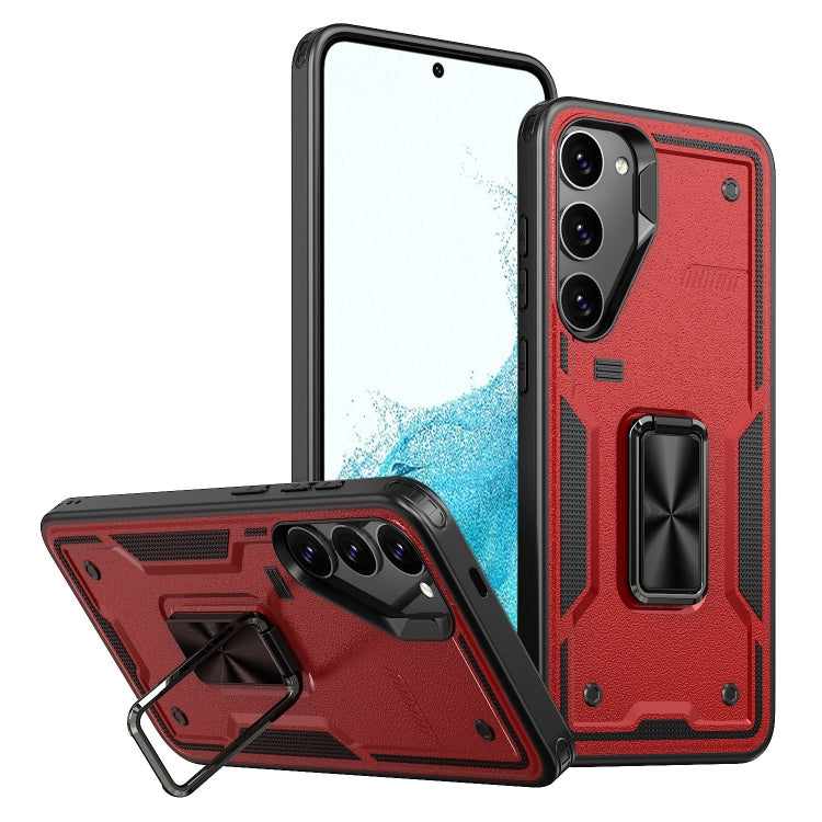 Ring Holder PC Hybrid TPU Phone Case, For Samsung Galaxy S22 5G, For Samsung Galaxy S21 5G