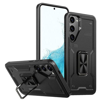 Ring Holder PC Hybrid TPU Phone Case, For Samsung Galaxy S22 5G, For Samsung Galaxy S21 5G