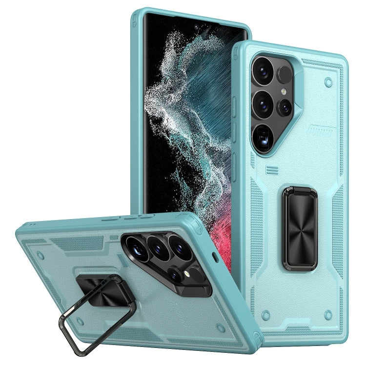 Ring Holder PC Hybrid TPU Phone Case, For Samsung Galaxy S23+ 5G, For Samsung Galaxy S23 5G, For Samsung Galaxy S22 Ultra 5G