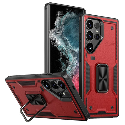 Ring Holder PC Hybrid TPU Phone Case, For Samsung Galaxy S23+ 5G, For Samsung Galaxy S23 5G, For Samsung Galaxy S22 Ultra 5G