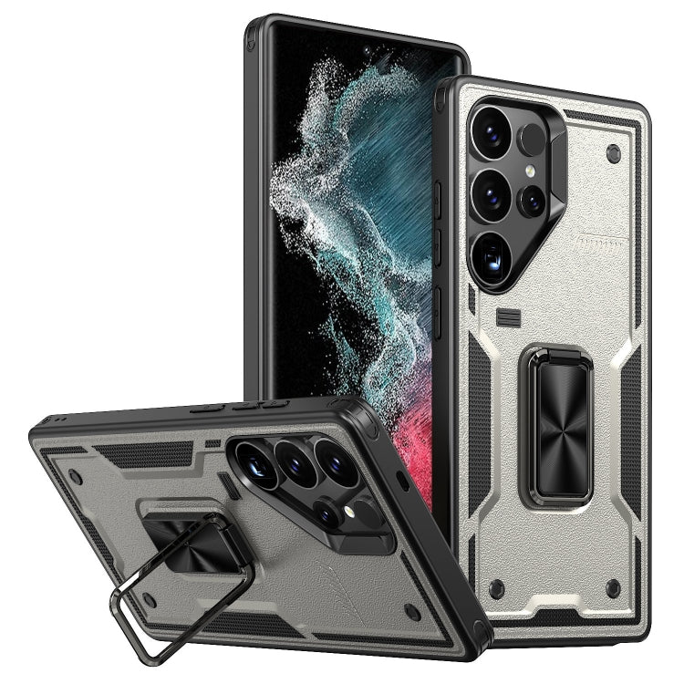 Ring Holder PC Hybrid TPU Phone Case, For Samsung Galaxy S23+ 5G, For Samsung Galaxy S23 5G, For Samsung Galaxy S22 Ultra 5G