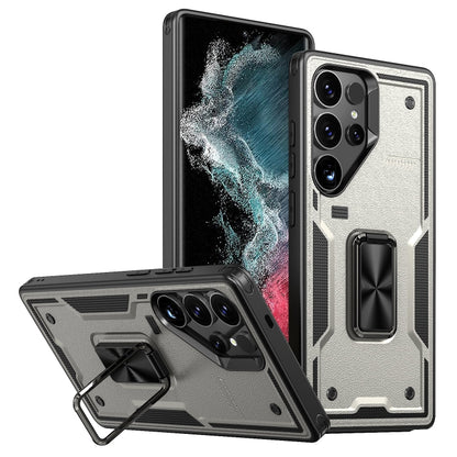 Ring Holder PC Hybrid TPU Phone Case, For Samsung Galaxy S23+ 5G, For Samsung Galaxy S23 5G, For Samsung Galaxy S22 Ultra 5G