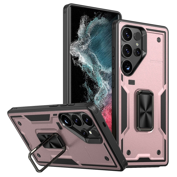 Ring Holder PC Hybrid TPU Phone Case, For Samsung Galaxy S23+ 5G, For Samsung Galaxy S23 5G, For Samsung Galaxy S22 Ultra 5G