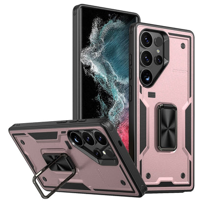 Ring Holder PC Hybrid TPU Phone Case, For Samsung Galaxy S23+ 5G, For Samsung Galaxy S23 5G, For Samsung Galaxy S22 Ultra 5G
