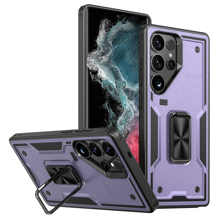 Ring Holder PC Hybrid TPU Phone Case, For Samsung Galaxy S23+ 5G, For Samsung Galaxy S23 5G, For Samsung Galaxy S22 Ultra 5G