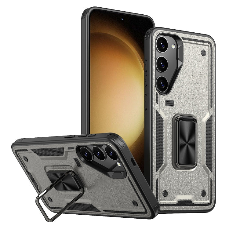 Ring Holder PC Hybrid TPU Phone Case, For Samsung Galaxy S23+ 5G, For Samsung Galaxy S23 5G, For Samsung Galaxy S22 Ultra 5G