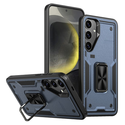 Ring Holder PC Hybrid TPU Phone Case, For Samsung Galaxy S24 FE 5G, For Samsung Galaxy S24 Ultra 5G, For Samsung Galaxy S24+ 5G