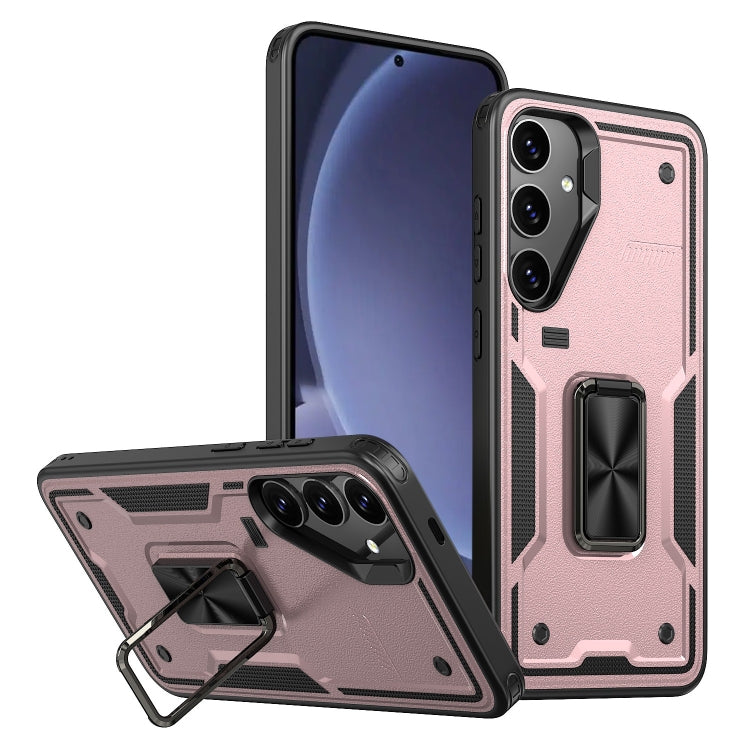 Ring Holder PC Hybrid TPU Phone Case, For Samsung Galaxy S25 5G, For Samsung Galaxy S25+ 5G, For Samsung Galaxy S25 Ultra 5G