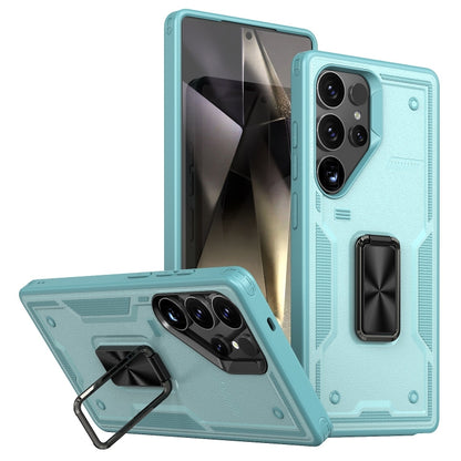 Ring Holder PC Hybrid TPU Phone Case, For Samsung Galaxy S25 5G, For Samsung Galaxy S25+ 5G, For Samsung Galaxy S25 Ultra 5G