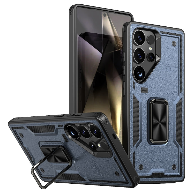 Ring Holder PC Hybrid TPU Phone Case, For Samsung Galaxy S25 5G, For Samsung Galaxy S25+ 5G, For Samsung Galaxy S25 Ultra 5G