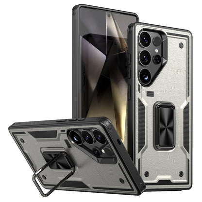 Ring Holder PC Hybrid TPU Phone Case, For Samsung Galaxy S25 5G, For Samsung Galaxy S25+ 5G, For Samsung Galaxy S25 Ultra 5G