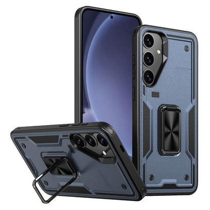 Ring Holder PC Hybrid TPU Phone Case, For Samsung Galaxy S25 5G, For Samsung Galaxy S25+ 5G, For Samsung Galaxy S25 Ultra 5G
