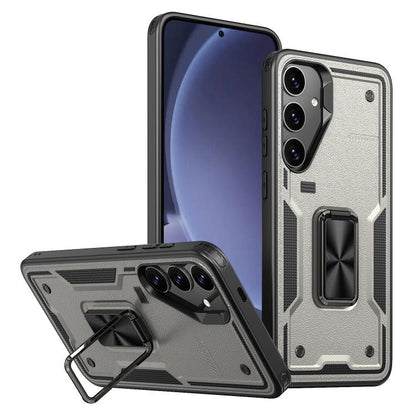 Ring Holder PC Hybrid TPU Phone Case, For Samsung Galaxy S25 5G, For Samsung Galaxy S25+ 5G, For Samsung Galaxy S25 Ultra 5G