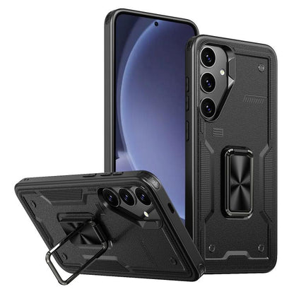 Ring Holder PC Hybrid TPU Phone Case, For Samsung Galaxy S25 5G, For Samsung Galaxy S25+ 5G, For Samsung Galaxy S25 Ultra 5G