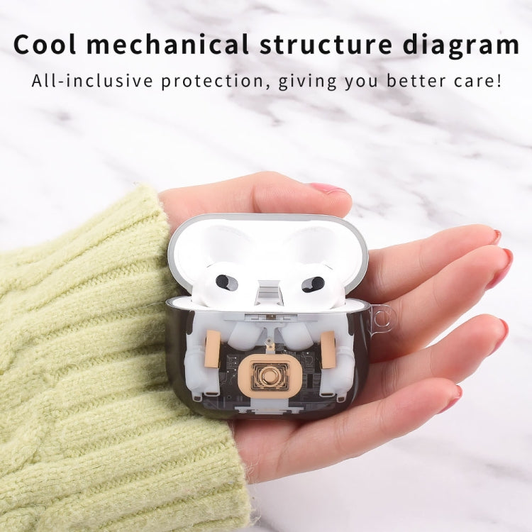 Mechanical Structure Earbuds Box Protective Case, For AirPods 4