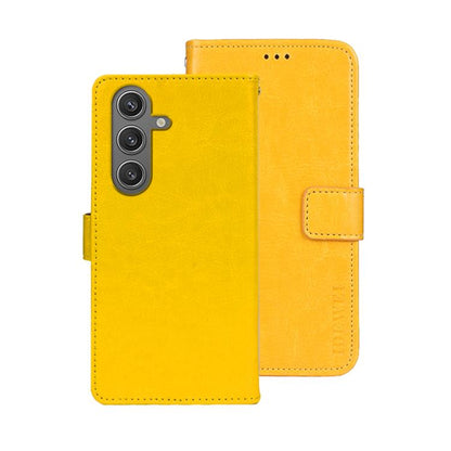 idewei Crazy Horse Texture Leather Phone Case, For Samsung Galaxy S25 Edge 5G, For Samsung Galaxy S25 5G, For Samsung Galaxy S25+ 5G