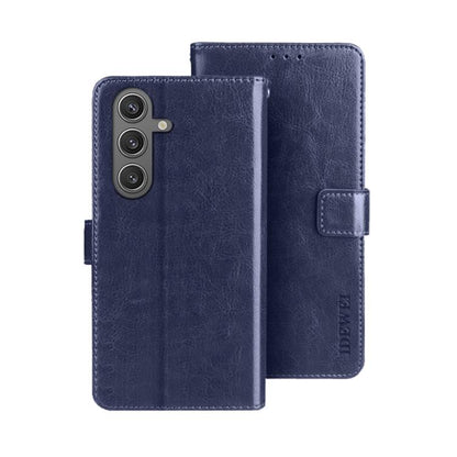 idewei Crazy Horse Texture Leather Phone Case, For Samsung Galaxy S25 Edge 5G, For Samsung Galaxy S25 5G, For Samsung Galaxy S25+ 5G