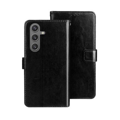 idewei Crazy Horse Texture Leather Phone Case, For Samsung Galaxy S25 Edge 5G, For Samsung Galaxy S25 5G, For Samsung Galaxy S25+ 5G