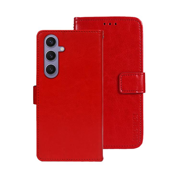 idewei Crazy Horse Texture Leather Phone Case, For Samsung Galaxy S25 Edge 5G, For Samsung Galaxy S25 5G, For Samsung Galaxy S25+ 5G