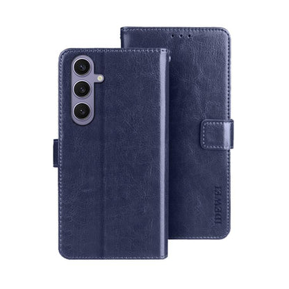 idewei Crazy Horse Texture Leather Phone Case, For Samsung Galaxy S25 Edge 5G, For Samsung Galaxy S25 5G, For Samsung Galaxy S25+ 5G