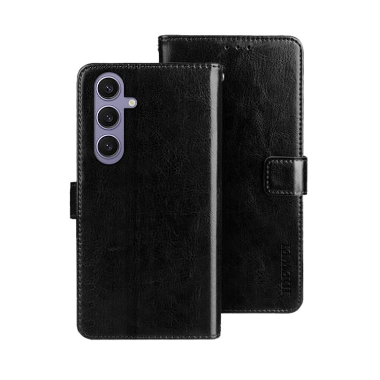 idewei Crazy Horse Texture Leather Phone Case, For Samsung Galaxy S25 Edge 5G, For Samsung Galaxy S25 5G, For Samsung Galaxy S25+ 5G