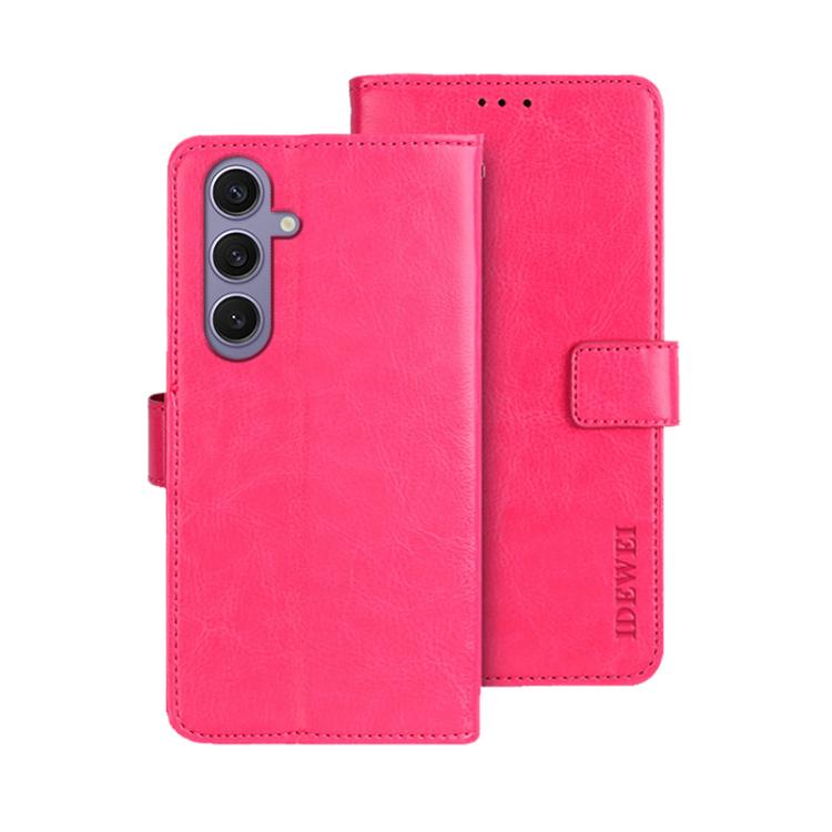 idewei Crazy Horse Texture Leather Phone Case, For Samsung Galaxy S25 Edge 5G, For Samsung Galaxy S25 5G, For Samsung Galaxy S25+ 5G