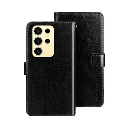 idewei Crazy Horse Texture Leather Phone Case, For Samsung Galaxy S25 Ultra 5G, For Samsung Galaxy S24 FE 5G