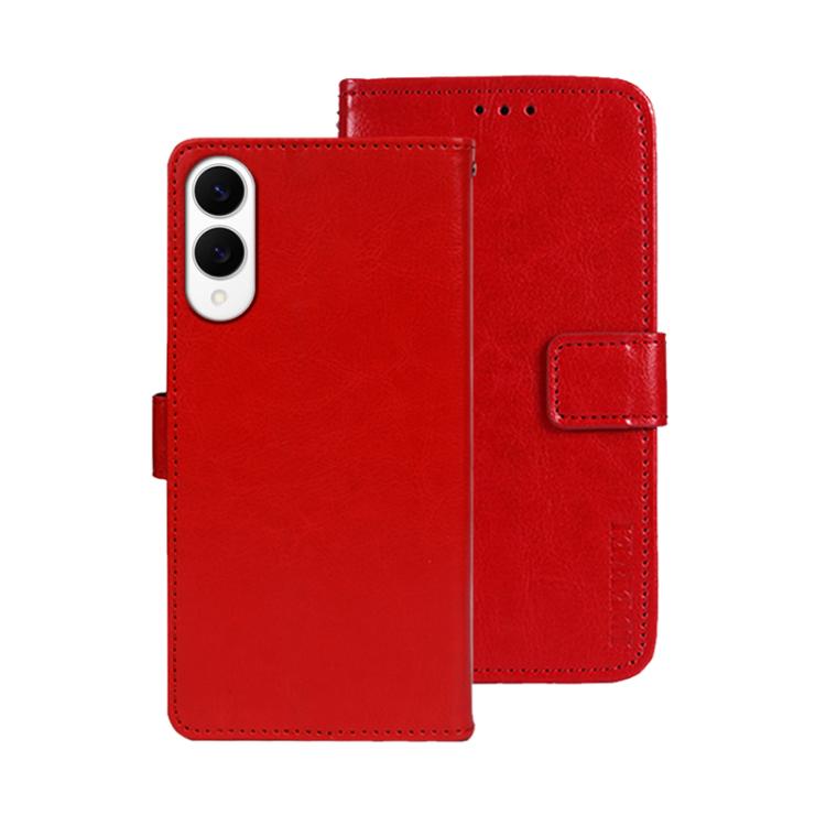 idewei Crazy Horse Texture Leather Phone Case, For Samsung Galaxy S25 Edge 5G, For Samsung Galaxy S25 5G, For Samsung Galaxy S25+ 5G