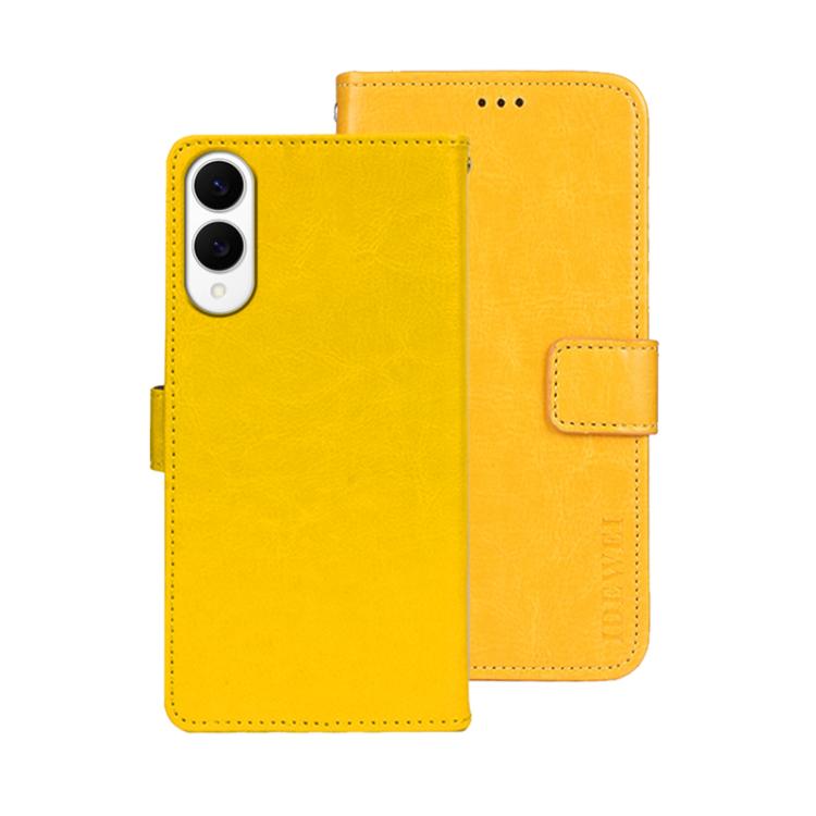 idewei Crazy Horse Texture Leather Phone Case, For Samsung Galaxy S25 Edge 5G, For Samsung Galaxy S25 5G, For Samsung Galaxy S25+ 5G
