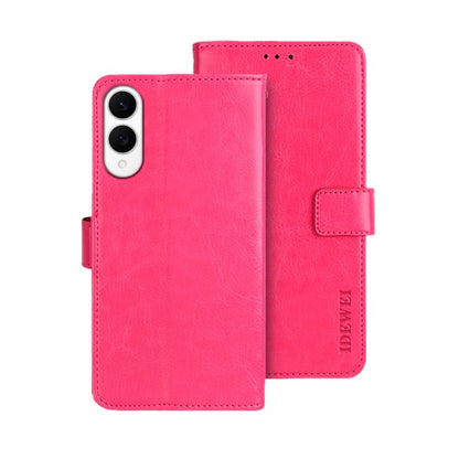 idewei Crazy Horse Texture Leather Phone Case, For Samsung Galaxy S25 Edge 5G, For Samsung Galaxy S25 5G, For Samsung Galaxy S25+ 5G