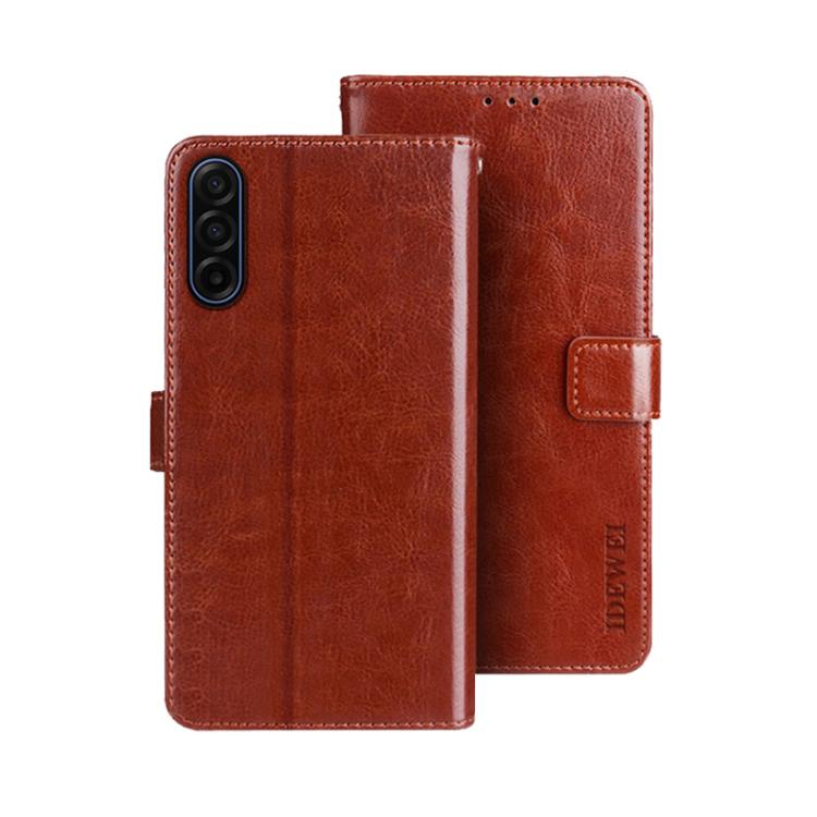 idewei Crazy Horse Texture Leather Phone Case, For Samsung Galaxy S25 FE 5G, For Samsung Galaxy A07 4G, For Samsung Galaxy A17 5G